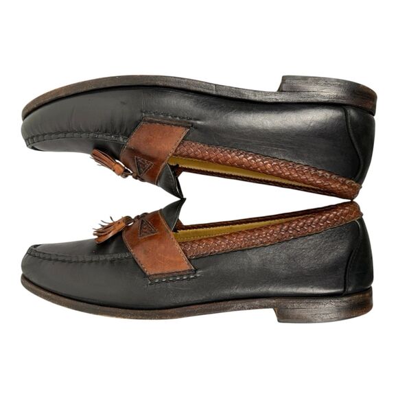 Allen Edmonds Maxfield Men\'s Shoes US 14 E Black Brown  USA  Leather Loafer main image 7
